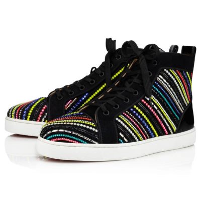 Zapatillas Louis Rays Christian Louboutin Hombre - Negros/Multicolor - 1215049O180